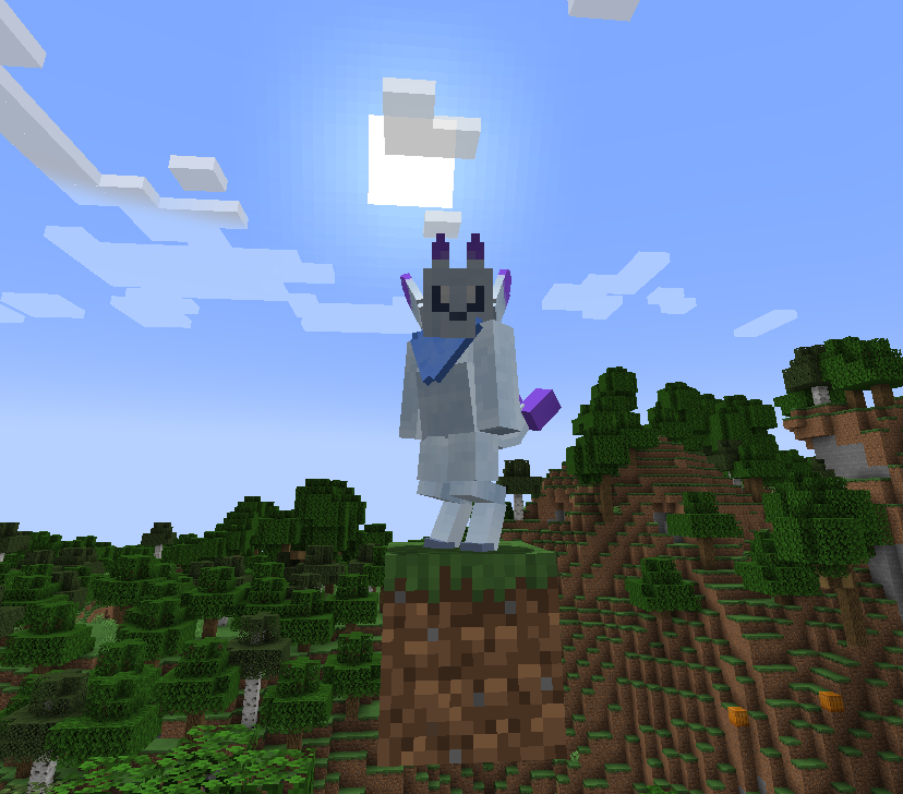 minecraft screenshot of a prior model of auro.