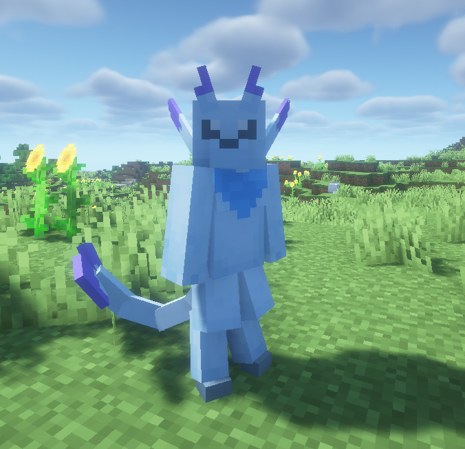 minecraft model of my sona, auro.